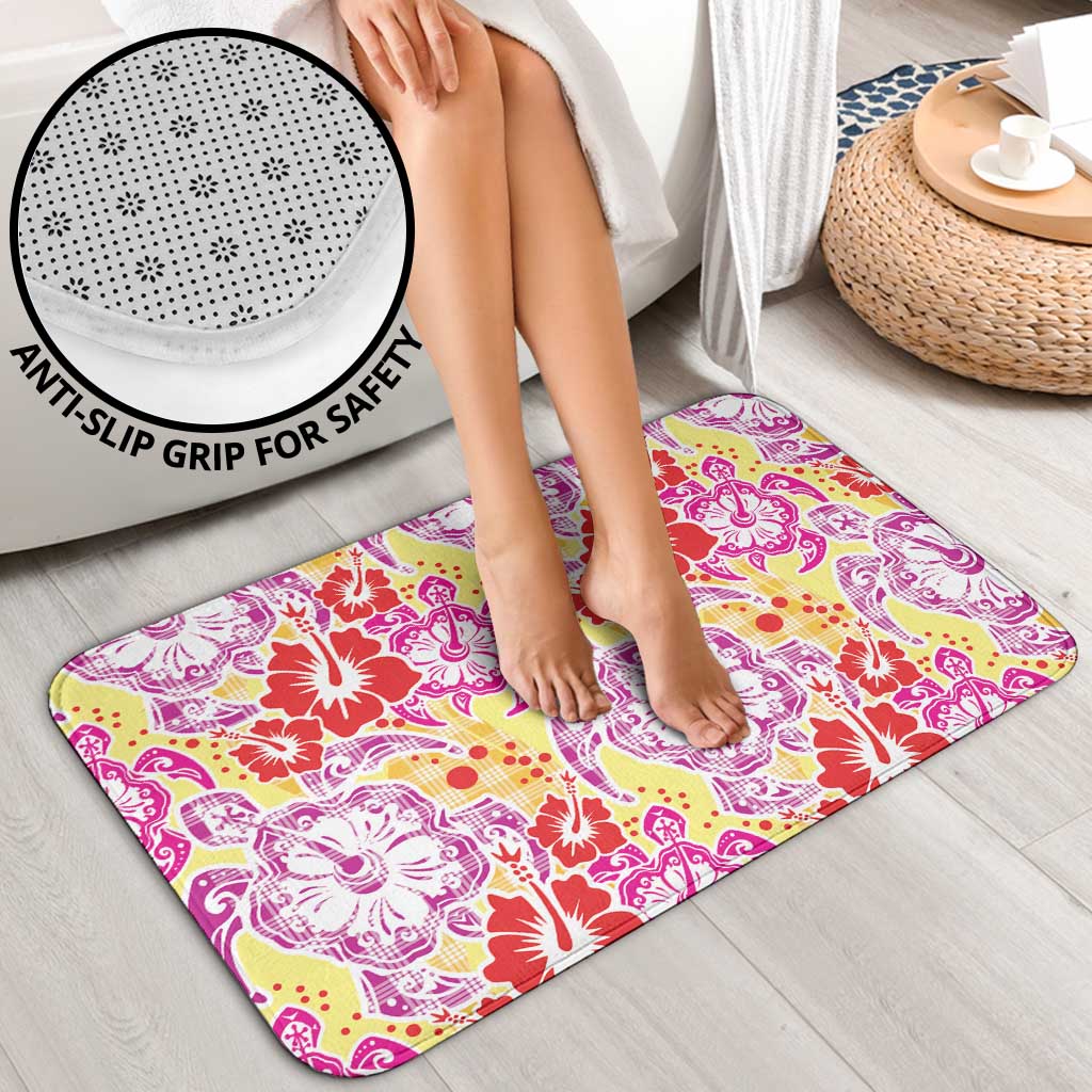 Palaka with Honu and Hibiscus Bathroom Set Hawaiian Heritage Spirit LT9 - Polynesian Pride