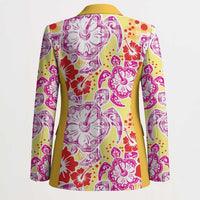 Palaka with Honu and Hibiscus Blazer Hawaiian Heritage Spirit LT9 - Polynesian Pride