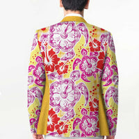 Palaka with Honu and Hibiscus Blazer Hawaiian Heritage Spirit LT9 - Polynesian Pride