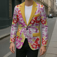 Palaka with Honu and Hibiscus Blazer Hawaiian Heritage Spirit LT9 - Polynesian Pride
