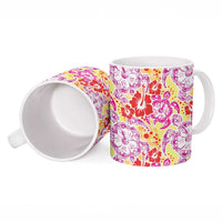 Palaka with Honu and Hibiscus Ceramic Mug Hawaiian Heritage Spirit LT9 - Polynesian Pride