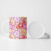 Palaka with Honu and Hibiscus Ceramic Mug Hawaiian Heritage Spirit LT9 - Polynesian Pride