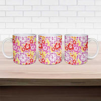 Palaka with Honu and Hibiscus Ceramic Mug Hawaiian Heritage Spirit LT9 - Polynesian Pride