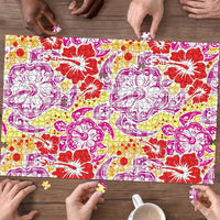 Palaka with Honu and Hibiscus Puzzle Hawaiian Heritage Spirit LT9 - Polynesian Pride