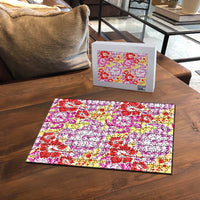 Palaka with Honu and Hibiscus Puzzle Hawaiian Heritage Spirit LT9 - Polynesian Pride