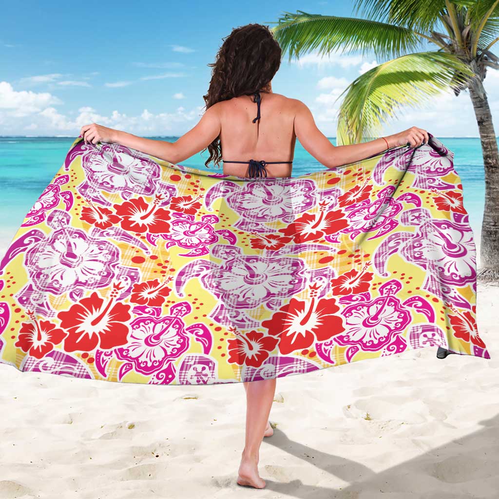 Palaka with Honu and Hibiscus Sarong Hawaiian Heritage Spirit LT9 - Polynesian Pride
