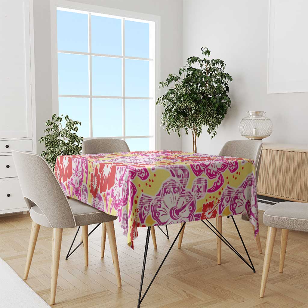 Palaka with Honu and Hibiscus Tablecloth Hawaiian Heritage Spirit LT9 - Polynesian Pride