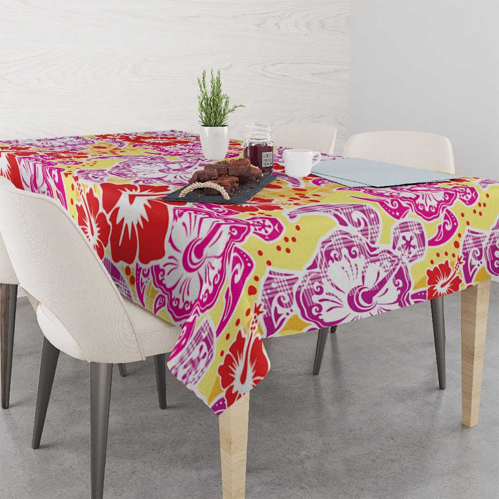 Palaka with Honu and Hibiscus Tablecloth Hawaiian Heritage Spirit LT9 - Polynesian Pride