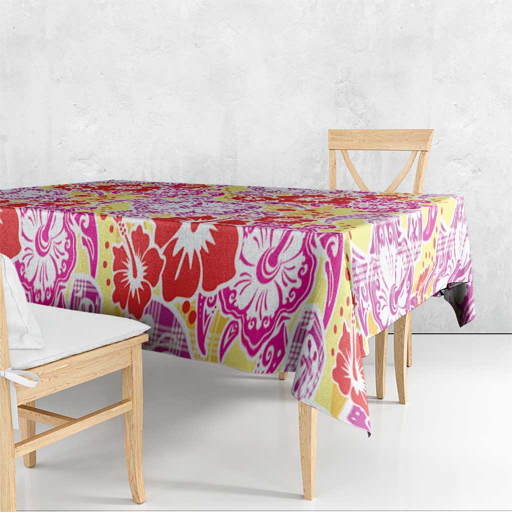 Palaka with Honu and Hibiscus Tablecloth Hawaiian Heritage Spirit LT9 - Polynesian Pride