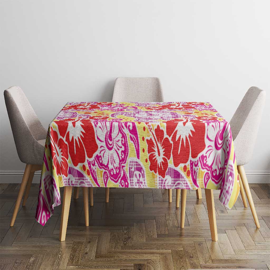 Palaka with Honu and Hibiscus Tablecloth Hawaiian Heritage Spirit LT9 - Polynesian Pride