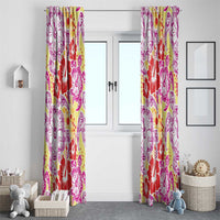 Palaka with Honu and Hibiscus Window Curtain Hawaiian Heritage Spirit LT9 - Polynesian Pride
