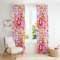 Palaka with Honu and Hibiscus Window Curtain Hawaiian Heritage Spirit LT9 - Polynesian Pride