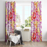 Palaka with Honu and Hibiscus Window Curtain Hawaiian Heritage Spirit LT9 - Polynesian Pride