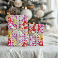 Palaka with Honu and Hibiscus Wrapping Paper Hawaiian Heritage Spirit LT9 - Polynesian Pride