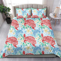 Palaka with Honu and Plumeria Bedding Set Hawaiian Heritage Spirit LT9 - Polynesian Pride