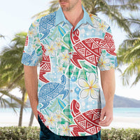 Palaka with Honu and Plumeria Hawaiian Shirt Hawaiian Heritage Spirit LT9 - Polynesian Pride