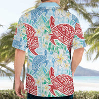 Palaka with Honu and Plumeria Hawaiian Shirt Hawaiian Heritage Spirit LT9 - Polynesian Pride