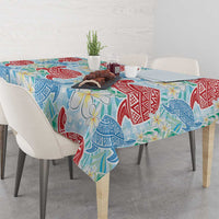 Palaka with Honu and Plumeria Tablecloth Hawaiian Heritage Spirit LT9 - Polynesian Pride
