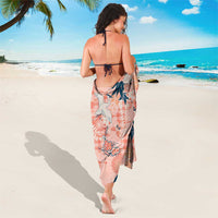 Red Palaka Crane and Flowers Sarong Japan Heritage Spirit LT9 - Polynesian Pride