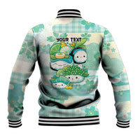 Personalized Japanese Kawaii Sushi Baseball Jacket Green Wagara Palaka This Is How I Roll LT9 - Polynesian Pride