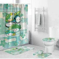 Japanese Kawaii Sushi Bathroom Set Green Wagara Palaka This Is How I Roll LT9 Bathroom Set (4 pcs) Green - Polynesian Pride