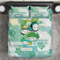 Japanese Kawaii Sushi Bedding Set Green Wagara Palaka This Is How I Roll LT9 Green - Polynesian Pride