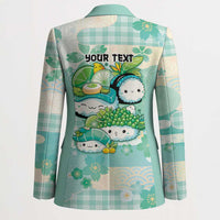 Personalized Japanese Kawaii Sushi Blazer Green Wagara Palaka This Is How I Roll LT9 - Polynesian Pride