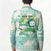 Personalized Japanese Kawaii Sushi Blazer Green Wagara Palaka This Is How I Roll LT9 - Polynesian Pride