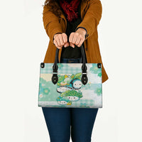 Japanese Kawaii Sushi Leather Bag Green Wagara Palaka This Is How I Roll LT9 - Polynesian Pride