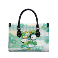 Japanese Kawaii Sushi Leather Bag Green Wagara Palaka This Is How I Roll LT9 - Polynesian Pride