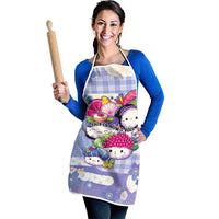 Japanese Kawaii Sushi Apron Blue Wagara Palaka This Is How I Roll LT9 - Polynesian Pride