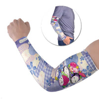 Personalized Japanese Kawaii Sushi Arm Sleeves Blue Wagara Palaka This Is How I Roll LT9 Set of 2 Blue - Polynesian Pride