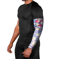 Personalized Japanese Kawaii Sushi Arm Sleeves Blue Wagara Palaka This Is How I Roll LT9 - Polynesian Pride