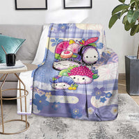 Japanese Kawaii Sushi Blanket Blue Wagara Palaka This Is How I Roll LT9 - Polynesian Pride