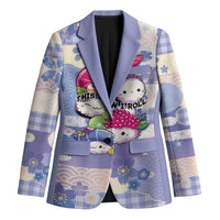 Personalized Japanese Kawaii Sushi Blazer Blue Wagara Palaka This Is How I Roll LT9 Unisex Blue - Polynesian Pride