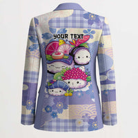 Personalized Japanese Kawaii Sushi Blazer Blue Wagara Palaka This Is How I Roll LT9 - Polynesian Pride