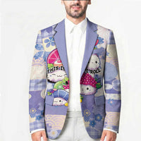 Personalized Japanese Kawaii Sushi Blazer Blue Wagara Palaka This Is How I Roll LT9 - Polynesian Pride