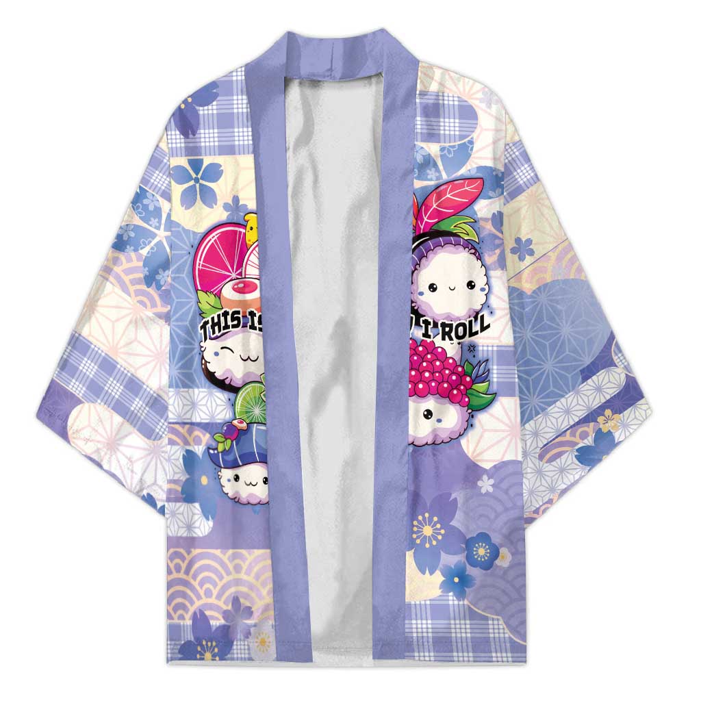 Personalized Japanese Kawaii Sushi Kimono Blue Wagara Palaka This Is How I Roll LT9 Unisex Blue - Polynesian Pride