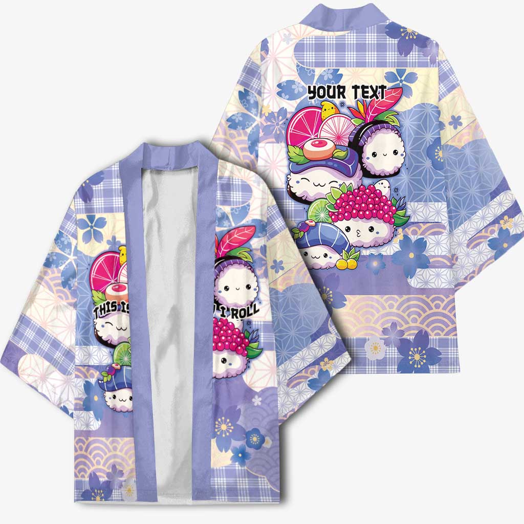 Personalized Japanese Kawaii Sushi Kimono Blue Wagara Palaka This Is How I Roll LT9 - Polynesian Pride