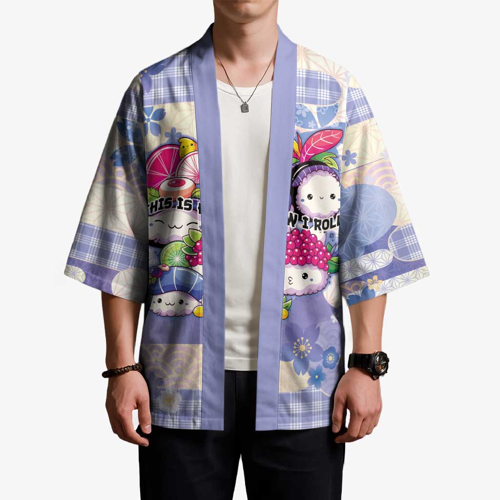 Personalized Japanese Kawaii Sushi Kimono Blue Wagara Palaka This Is How I Roll LT9 - Polynesian Pride