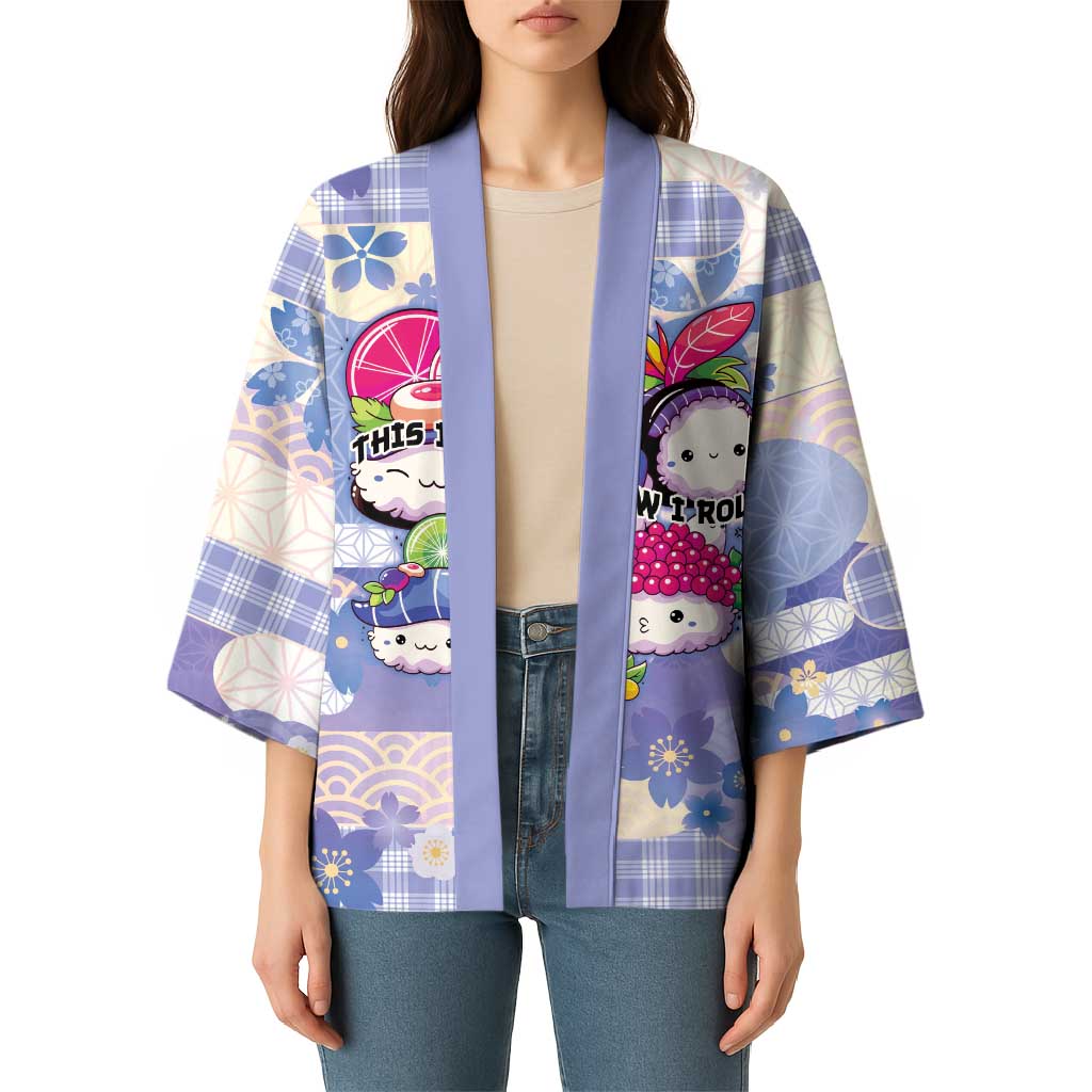 Personalized Japanese Kawaii Sushi Kimono Blue Wagara Palaka This Is How I Roll LT9 - Polynesian Pride