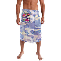 Personalized Japanese Kawaii Sushi Lavalava Blue Wagara Palaka This Is How I Roll LT9 Blue - Polynesian Pride