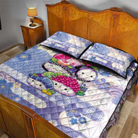 Japanese Kawaii Sushi Quilt Bed Set Blue Wagara Palaka This Is How I Roll LT9 - Polynesian Pride