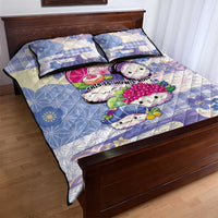 Japanese Kawaii Sushi Quilt Bed Set Blue Wagara Palaka This Is How I Roll LT9 - Polynesian Pride