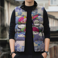 Personalized Japanese Kawaii Sushi Sleeveless Puffer Jacket Blue Wagara Palaka This Is How I Roll LT9 - Polynesian Pride