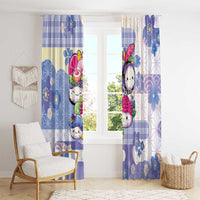 Japanese Kawaii Sushi Window Curtain Blue Wagara Palaka This Is How I Roll LT9 - Polynesian Pride