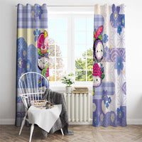 Japanese Kawaii Sushi Window Curtain Blue Wagara Palaka This Is How I Roll LT9 - Polynesian Pride