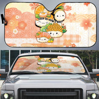 Japanese Kawaii Sushi Auto Sun Shade Peach Wagara Palaka This Is How I Roll LT9 Peach - Polynesian Pride