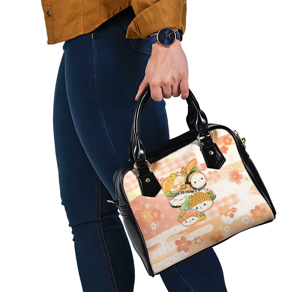 Japanese Kawaii Sushi Shoulder Handbag Peach Wagara Palaka This Is How I Roll LT9 - Polynesian Pride