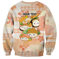 Personalized Japanese Kawaii Sushi Sweatshirt Peach Wagara Palaka This Is How I Roll LT9 - Polynesian Pride
